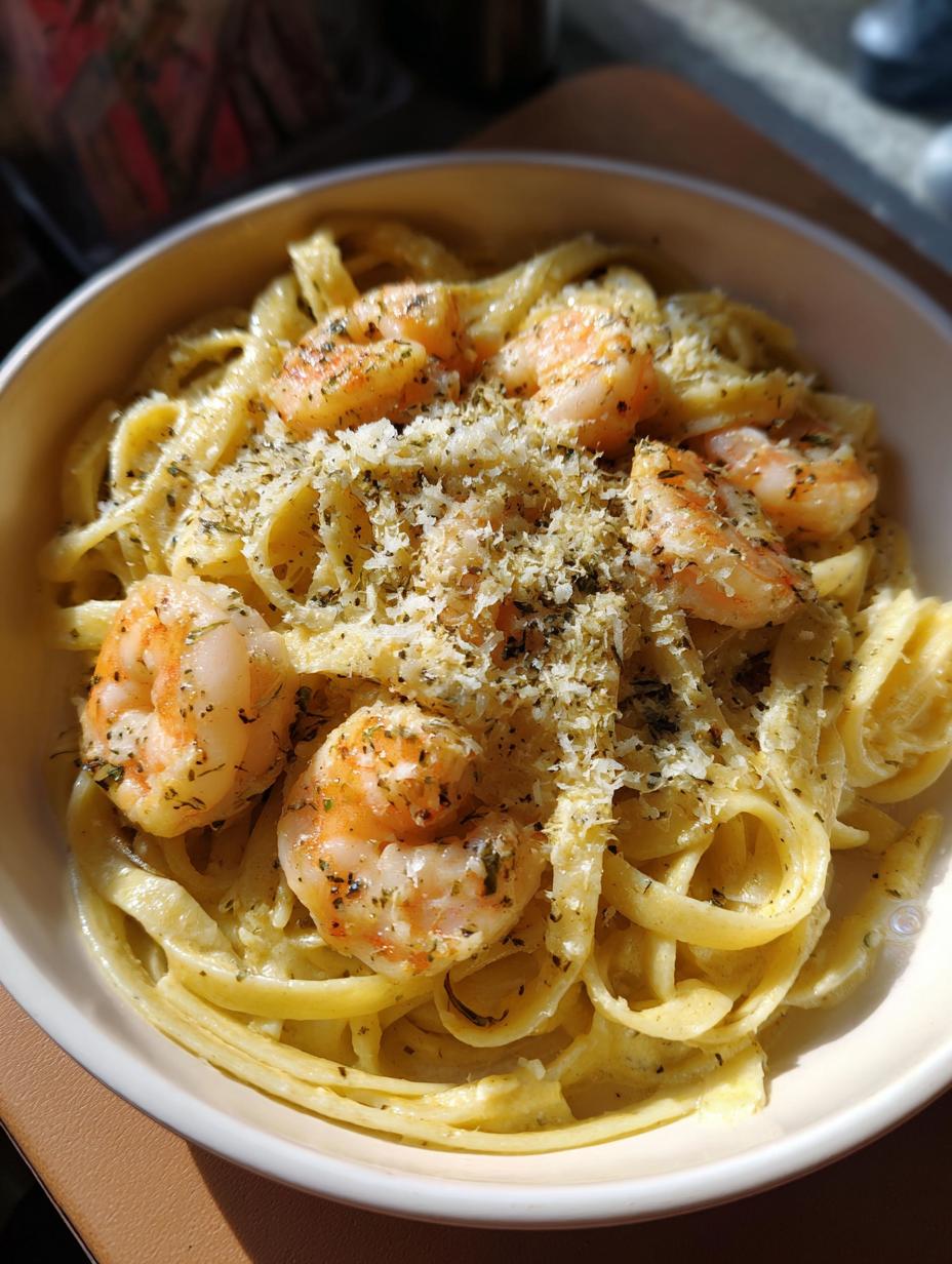 Creamy Garlic Shrimp Pasta - detail 1