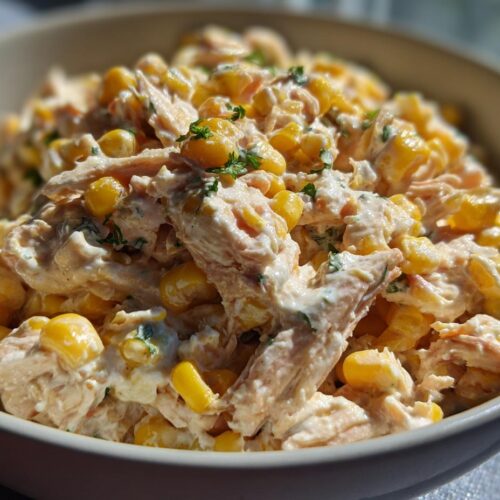 Creamy High Protein Chicken Street Corn Salad