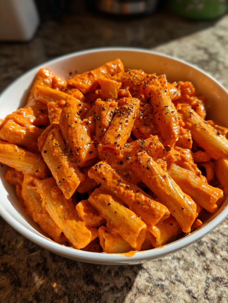 Creamy Roasted Red Pepper Pasta - detail 1