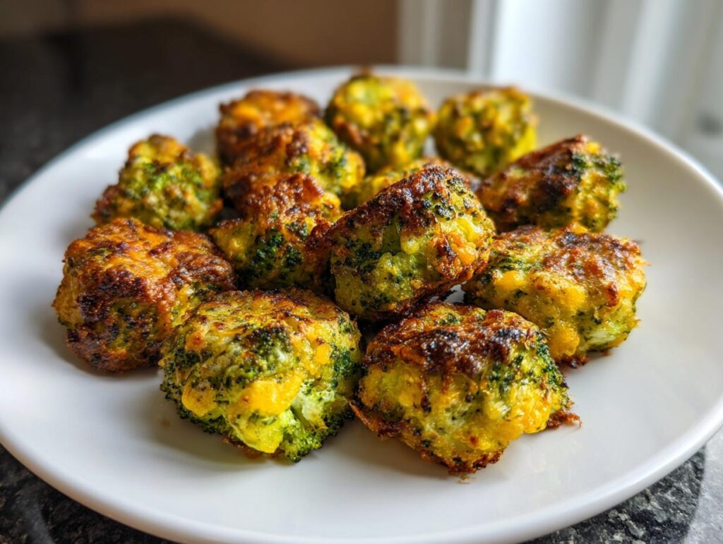 Crispy Cheesy Broccoli Tots