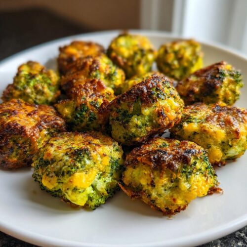 Crispy Cheesy Broccoli Tots