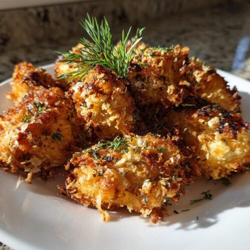 Crispy Dill Pickle Parmesan Chicken