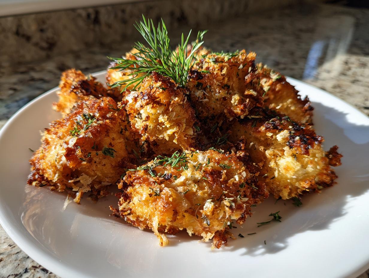 Crispy Dill Pickle Parmesan Chicken