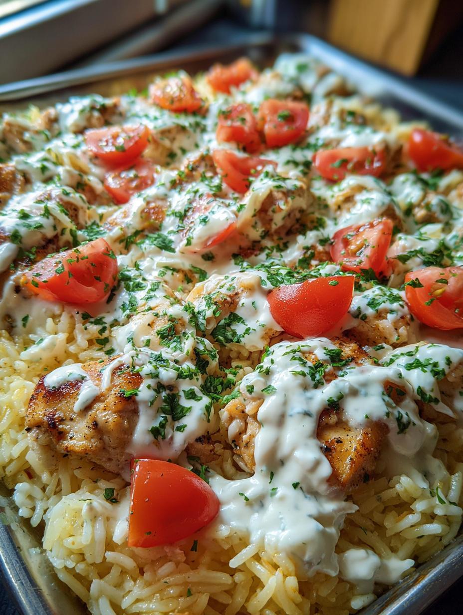 Dump-and-Bake Chicken Tzatziki Rice - detail 1
