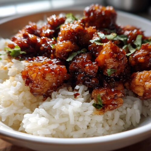 Easy Honey BBQ Chicken Rice