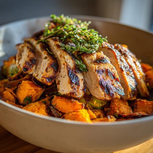 Grilled Herb Chicken Bowl with Sweet Potato