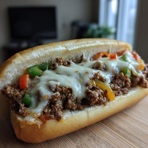 Ground Beef Philly Cheesesteak