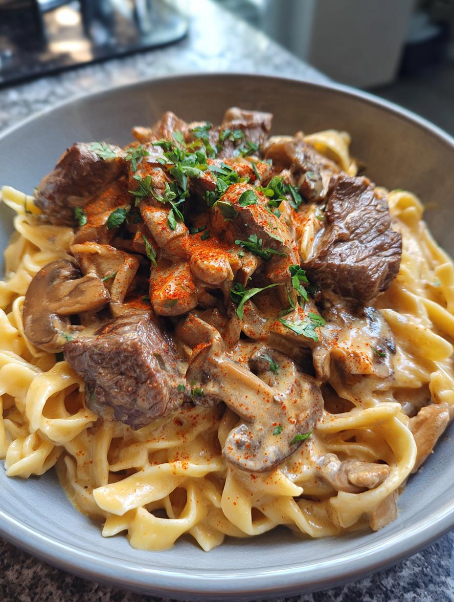 High Protein Beef Stroganoff - detail 1