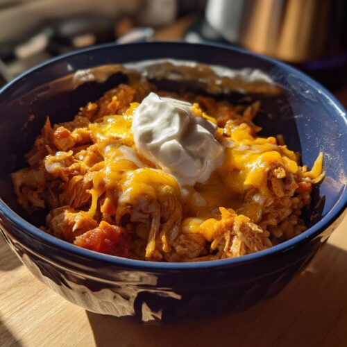 High Protein Chicken Enchilada Bowls