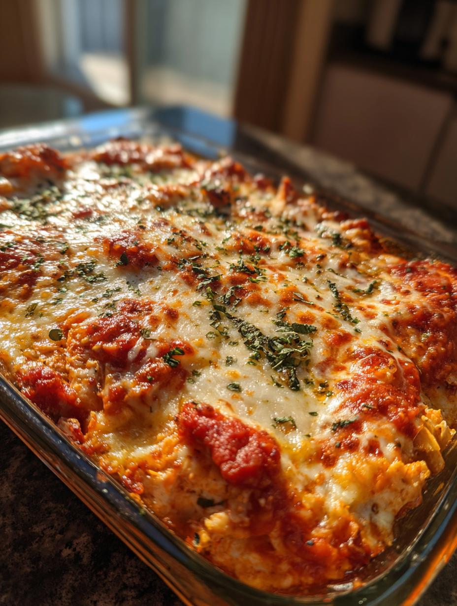 High Protein Chicken Parmesan Casserole - detail 1