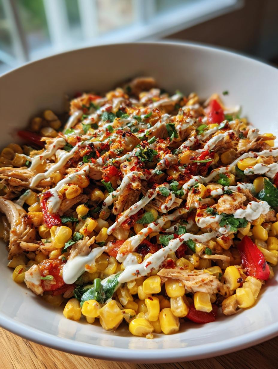 High Protein Chicken Street Corn Salad - detail 1