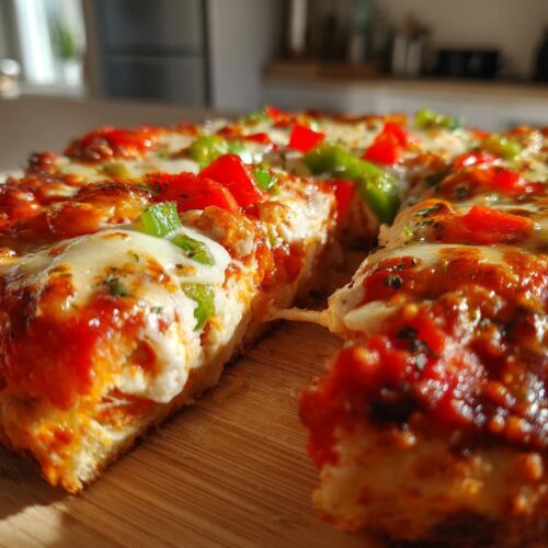 High Protein Cottage Cheese Pizza