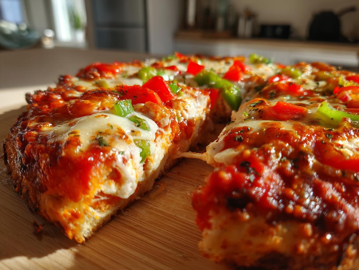 High Protein Cottage Cheese Pizza