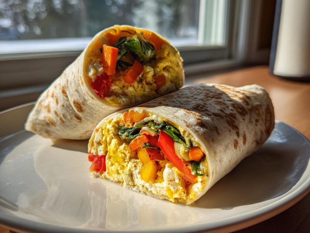 High Protein Cottage Cheese Wraps