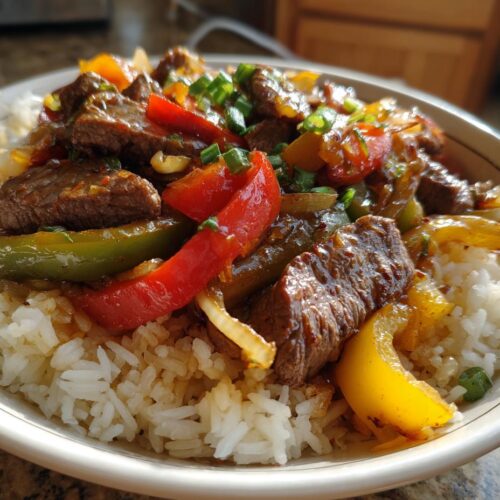 High Protein Philly Cheesesteak Rice Bowls