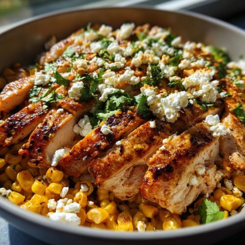 High-Protein Street Corn Chicken Bowl