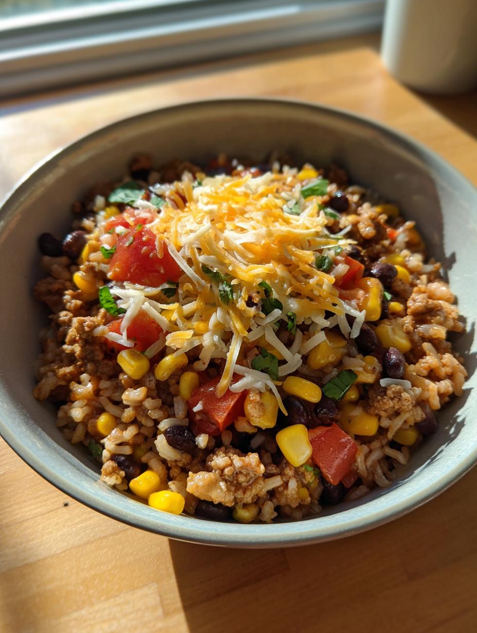 High Protein Taco Rice Bowl - detail 1