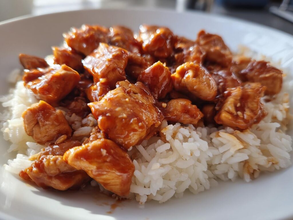 Honey BBQ Chicken Rice