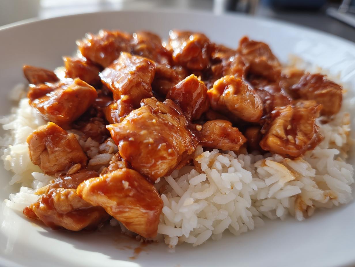 Honey BBQ Chicken Rice
