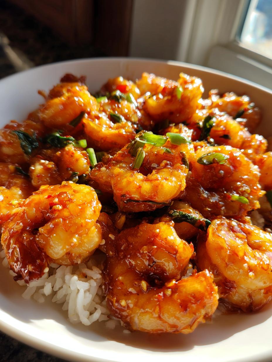 Honey Garlic Shrimp - detail 1