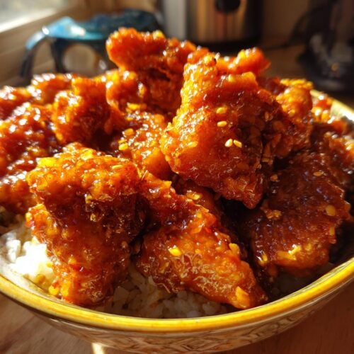 Hot Honey Chicken and Rice Bowls