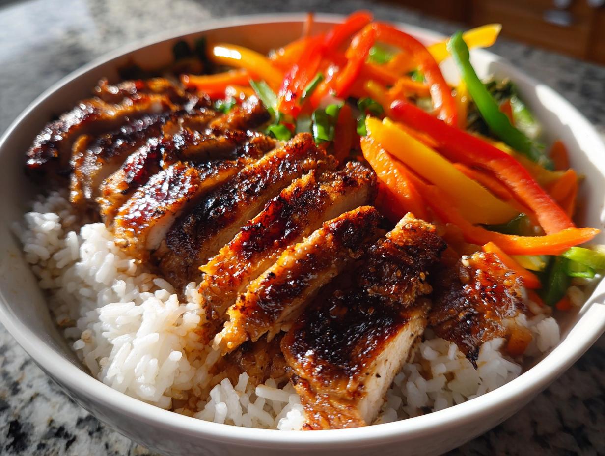 Korean BBQ Chicken Bowls