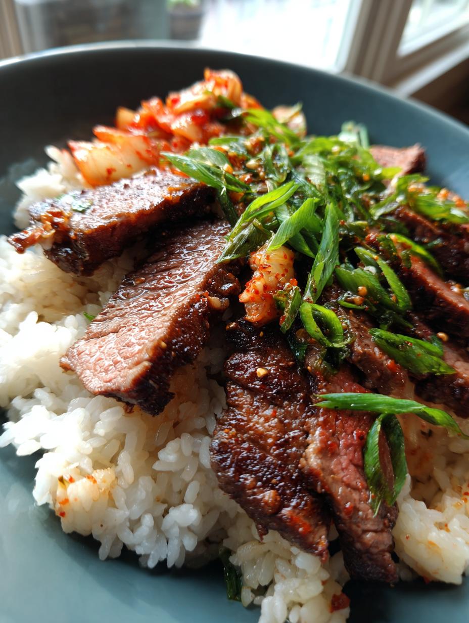 Korean BBQ Steak Rice Bowls - detail 1