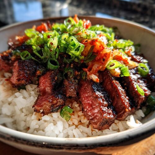 Korean BBQ Steak Rice Bowls