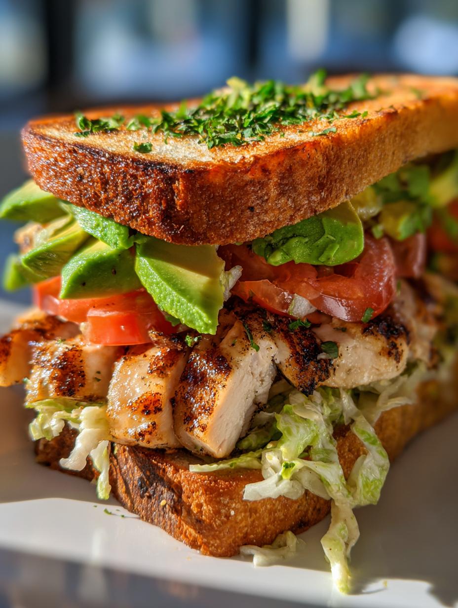 Loaded Chicken Avocado Sandwich - detail 1