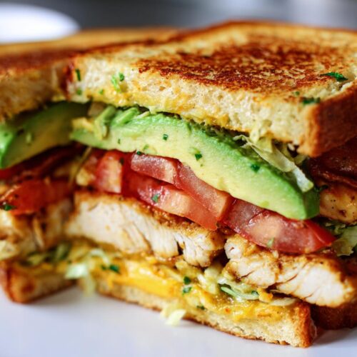 Loaded Chicken Avocado Sandwich
