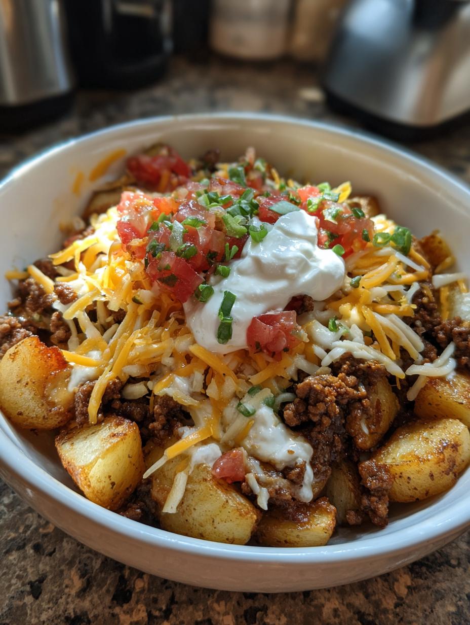 Loaded Potato Taco Bowl - detail 1