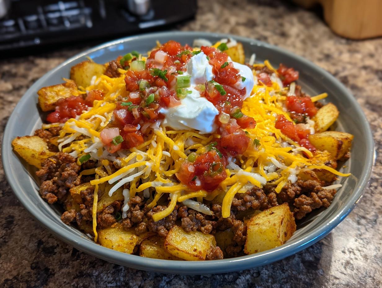 Loaded Potato Taco Bowl