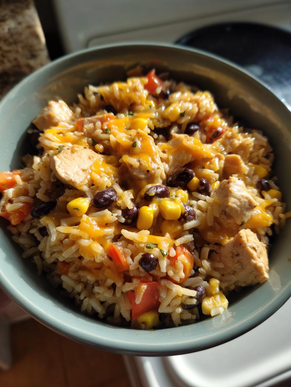 One-Pot Cheesy Southwest Chicken Rice - detail 1