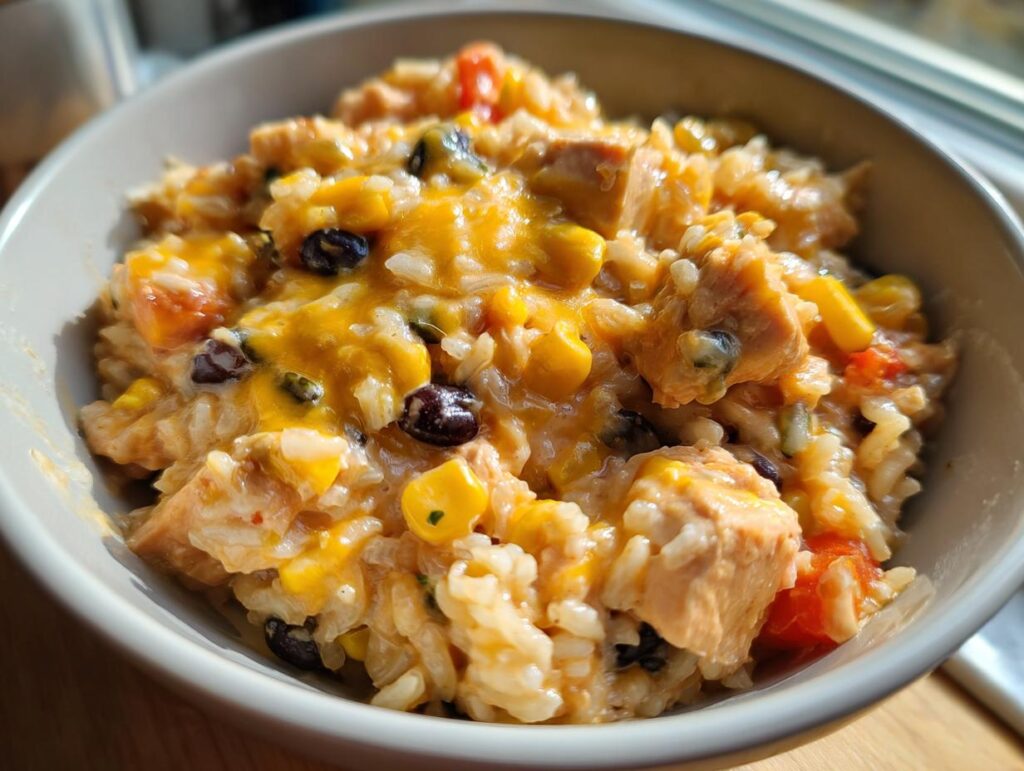 One-Pot Cheesy Southwest Chicken Rice