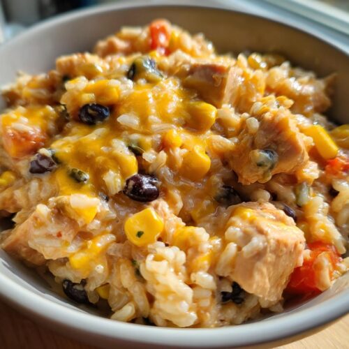 One-Pot Cheesy Southwest Chicken Rice