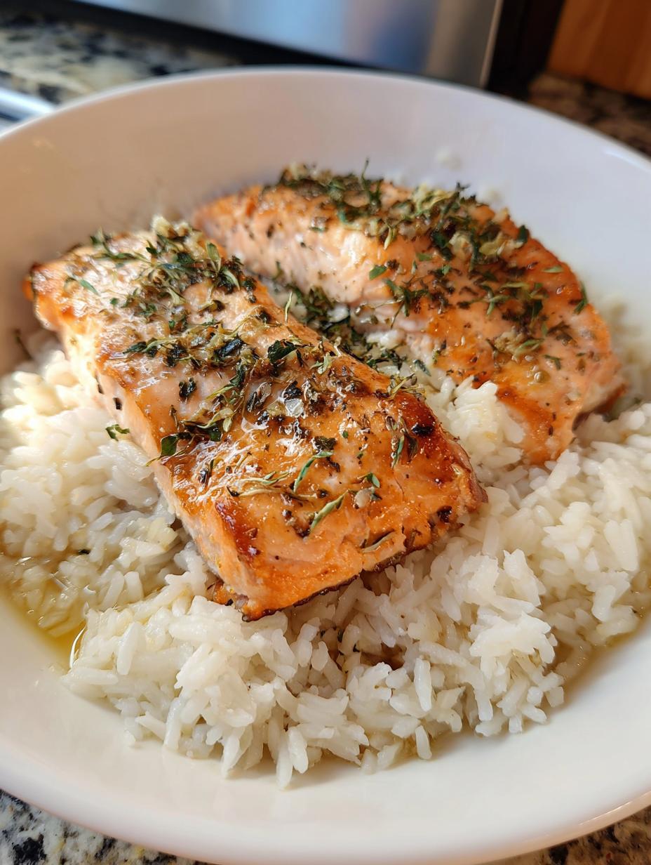 One-Pot Salmon and Rice - detail 1