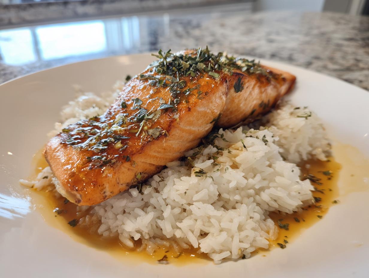 One-Pot Salmon and Rice