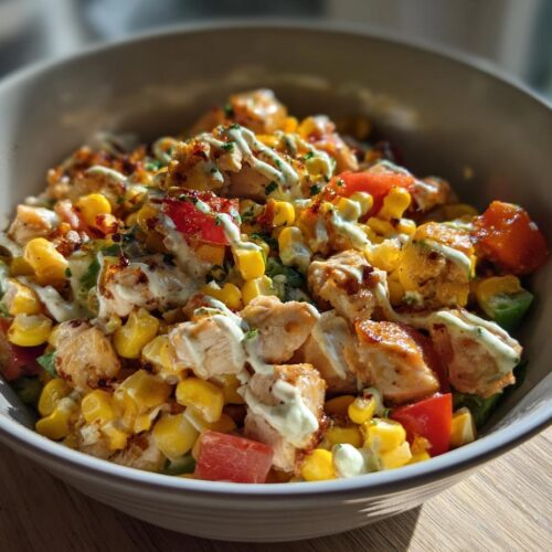 Protein-Packed Chicken Street Corn Salad
