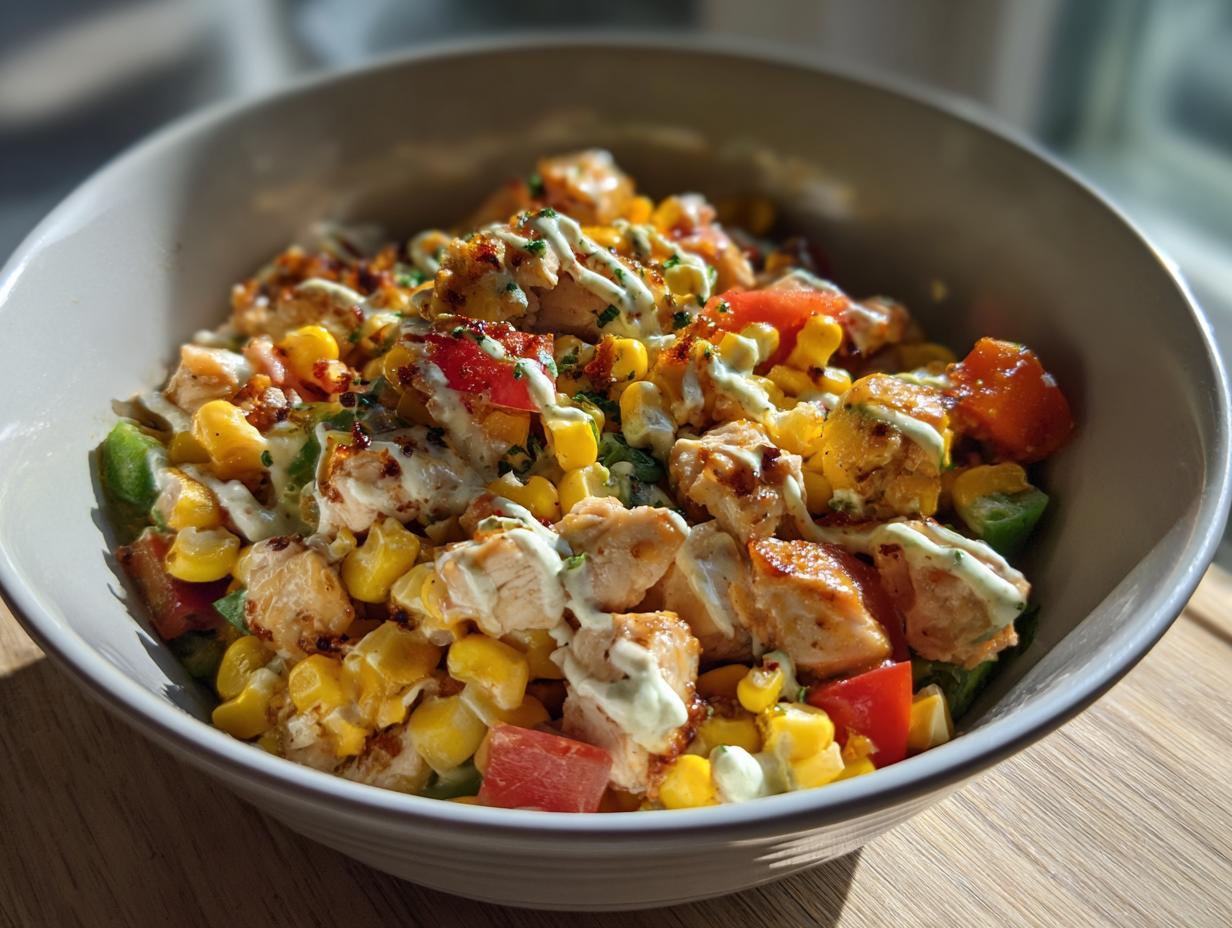 Protein-Packed Chicken Street Corn Salad