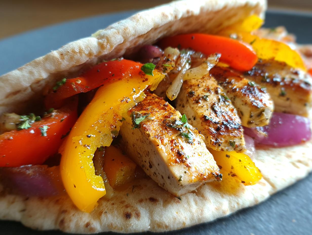 Sheet Pan Chicken Pitas