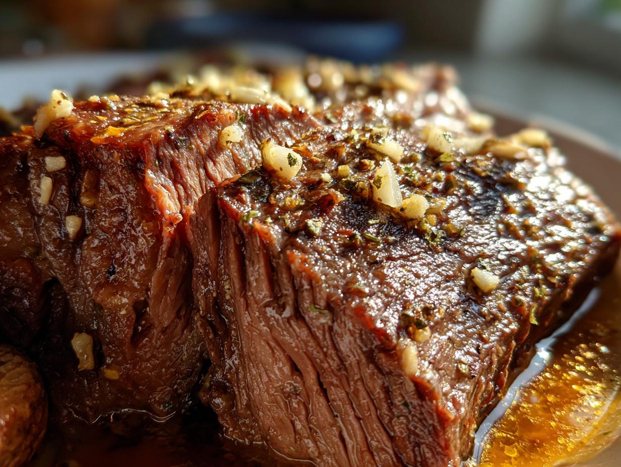 Slow Cooker Garlic Butter Beef