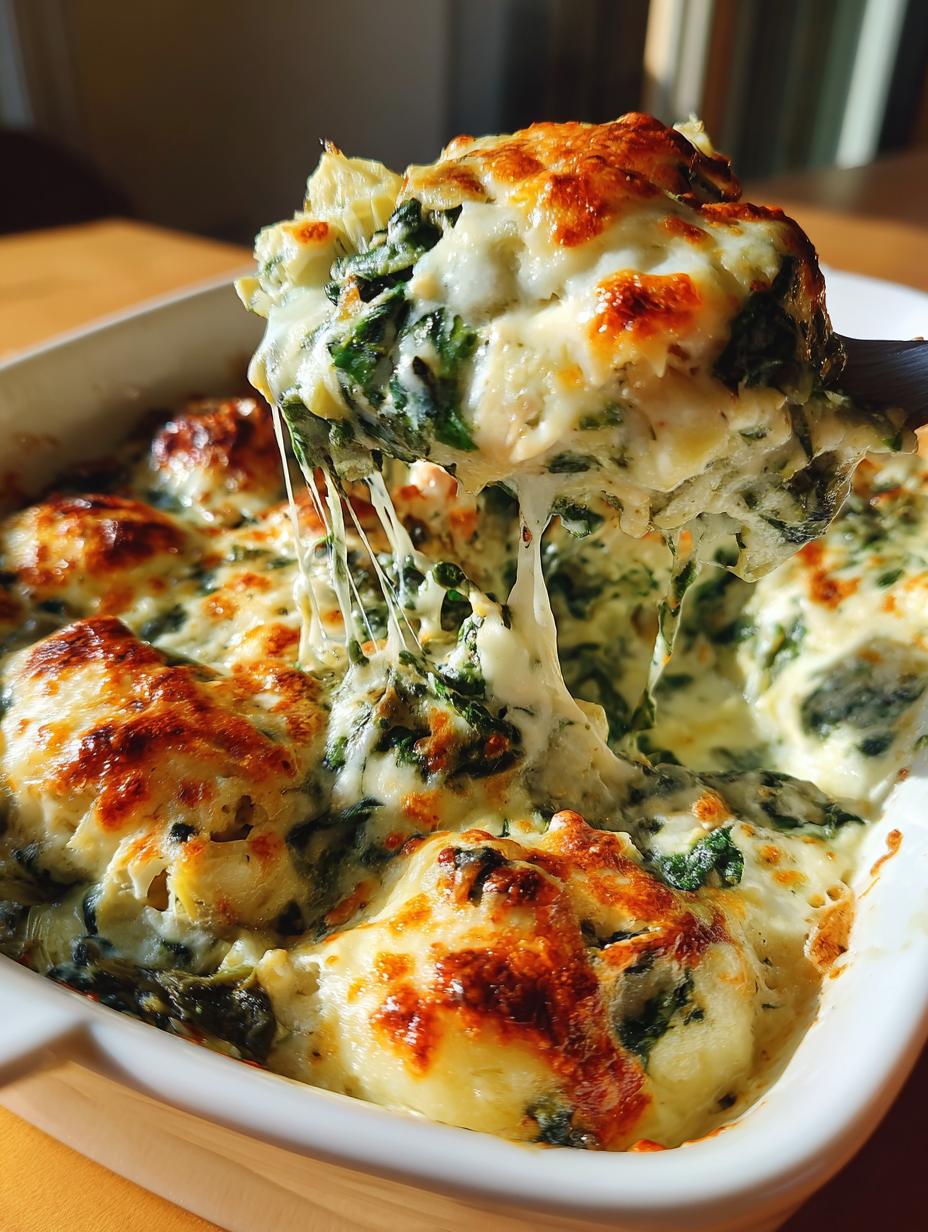 Spinach and Artichoke Chicken Casserole - detail 1