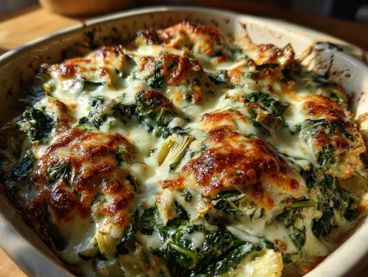 Spinach and Artichoke Chicken Casserole