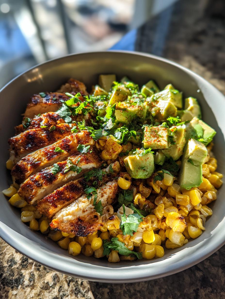 Street Corn Chicken Bowls - detail 1