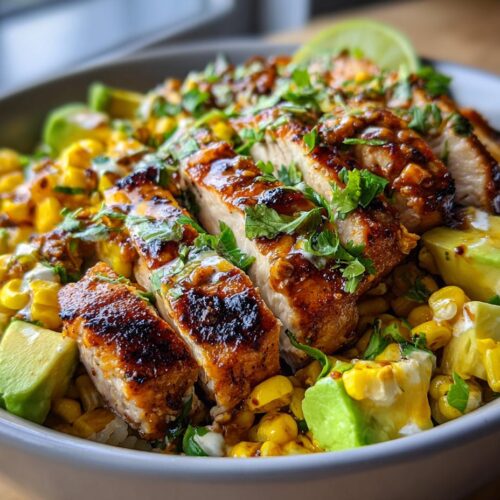 Street Corn Chicken Bowls