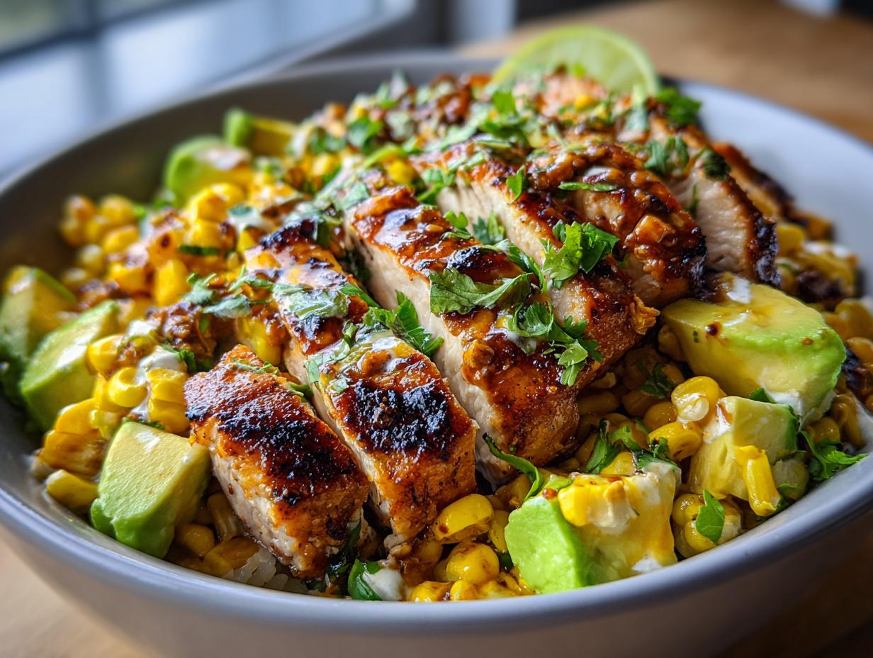 Street Corn Chicken Bowls
