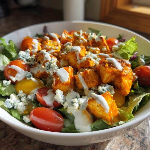 The Best Buffalo Chicken Protein Bowl