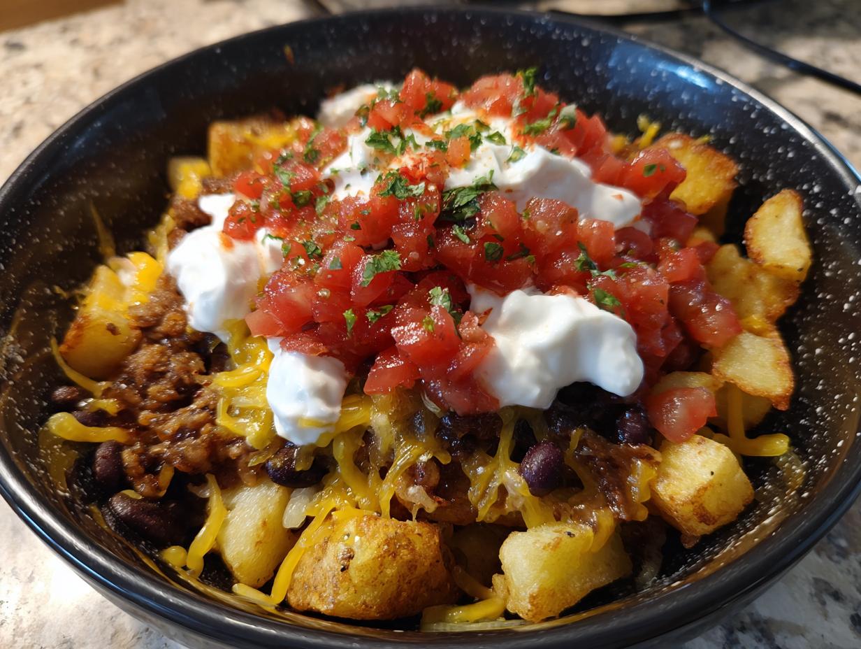 The Best Loaded Potato Taco Bowl